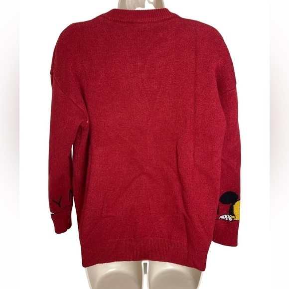 Disney Mickey Mouse Crew Pullover Sweater Size SM Pluto Long Sleeve Unisex - Picture 6 of 6